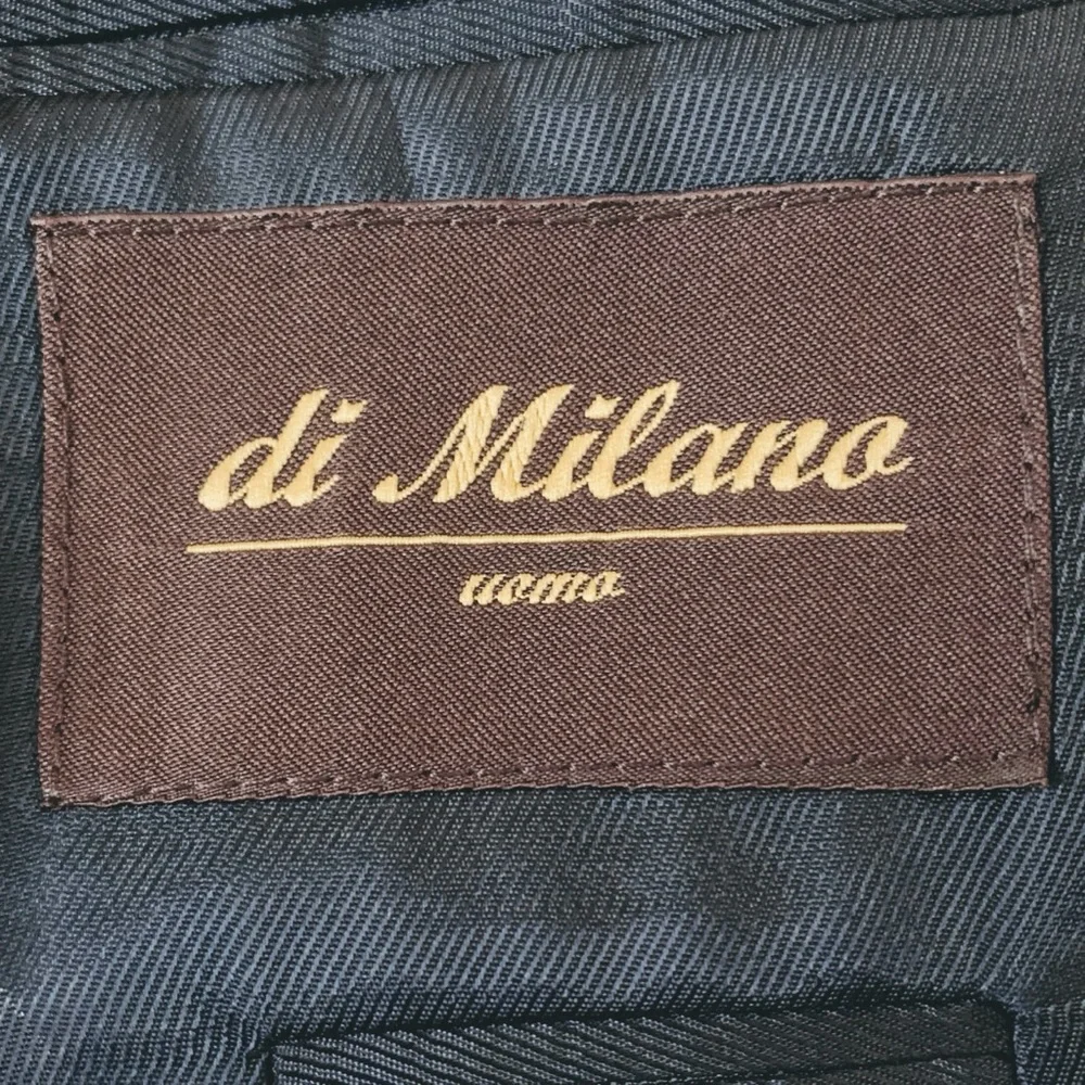 di Milano Uomo Classic Two Button Silk Wool Blue Blazer Sports Jacket Mens 42L